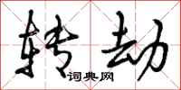 转劫怎么写好看，转劫书法图片