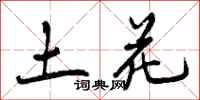 土花怎么写好看，土花书法图片