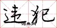 违犯怎么写好看,违犯书法图片
