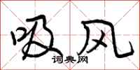吸风怎么写好看，吸风书法图片