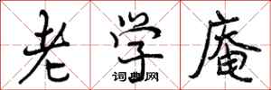 老学庵怎么写好看，老学庵书法图片