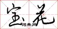 宝花怎么写好看,宝花书法图片