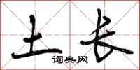土长怎么写好看，土长书法图片