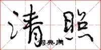 清照怎么写好看,清照书法图片
