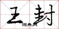 王封怎么写好看,王封书法图片