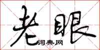 老眼怎么写好看，老眼书法图片
