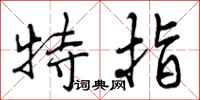 特指怎么写好看,特指书法图片