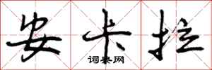 安卡拉怎么写好看，安卡拉书法图片