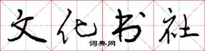 文化书社怎么写好看，文化书社书法图片
