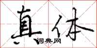 真体怎么写好看，真体书法图片