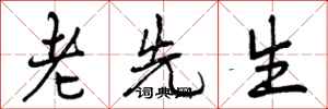 老先生怎么写好看,老先生书法图片