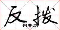 反拨怎么写好看，反拨书法图片