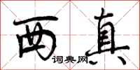 西真怎么写好看，西真书法图片