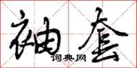 袖套怎么写好看,袖套书法图片