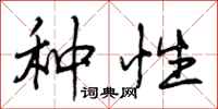 种性怎么写好看,种性书法图片