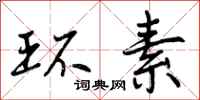 环素怎么写好看，环素书法图片
