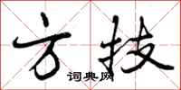 方技怎么写好看，方技书法图片