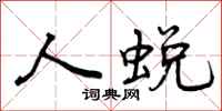 人蜕怎么写好看，人蜕书法图片