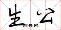 生公怎么写好看，生公书法图片