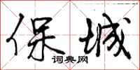 保城怎么写好看，保城书法图片