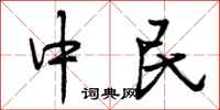 中民怎么写好看,中民书法图片