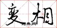 变相怎么写好看,变相书法图片