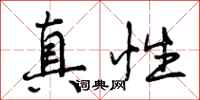 真性怎么写好看，真性书法图片