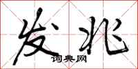 发兆怎么写好看,发兆书法图片
