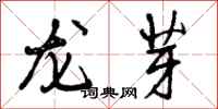 龙芽怎么写好看，龙芽书法图片