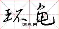 环龟怎么写好看,环龟书法图片