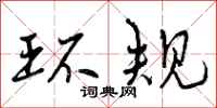 环规怎么写好看，环规书法图片