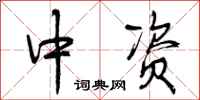中资怎么写好看，中资书法图片