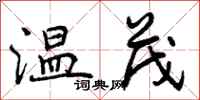 温茂怎么写好看,温茂书法图片