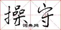 操守怎么写好看,操守书法图片