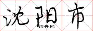沈阳市怎么写好看,沈阳市书法图片