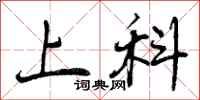 上科怎么写好看，上科书法图片
