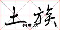 土族怎么写好看，土族书法图片