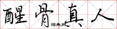 醒骨真人怎么写好看，醒骨真人书法图片