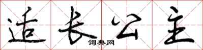 适长公主怎么写好看,适长公主书法图片