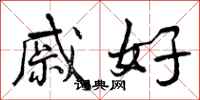 戚好怎么写好看，戚好书法图片