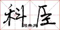科臣怎么写好看，科臣书法图片