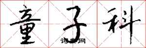 钱沛云童子科行书怎么写