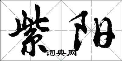 胡问遂紫阳行书怎么写