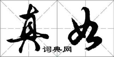 胡问遂真如行书怎么写