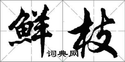 胡问遂鲜枝行书怎么写