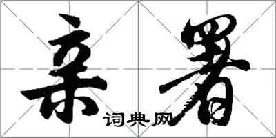 胡问遂亲署行书怎么写