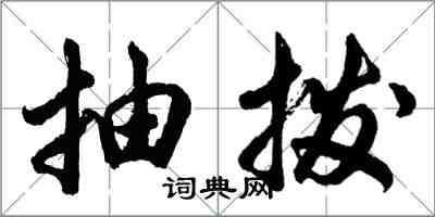 胡问遂抽拨行书怎么写