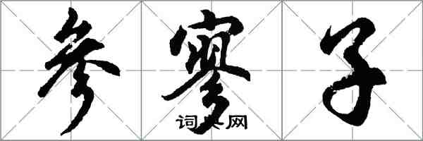 胡问遂参寥子行书怎么写