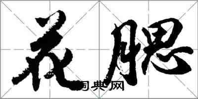 胡问遂花腮行书怎么写