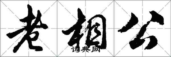 胡问遂老相公行书怎么写